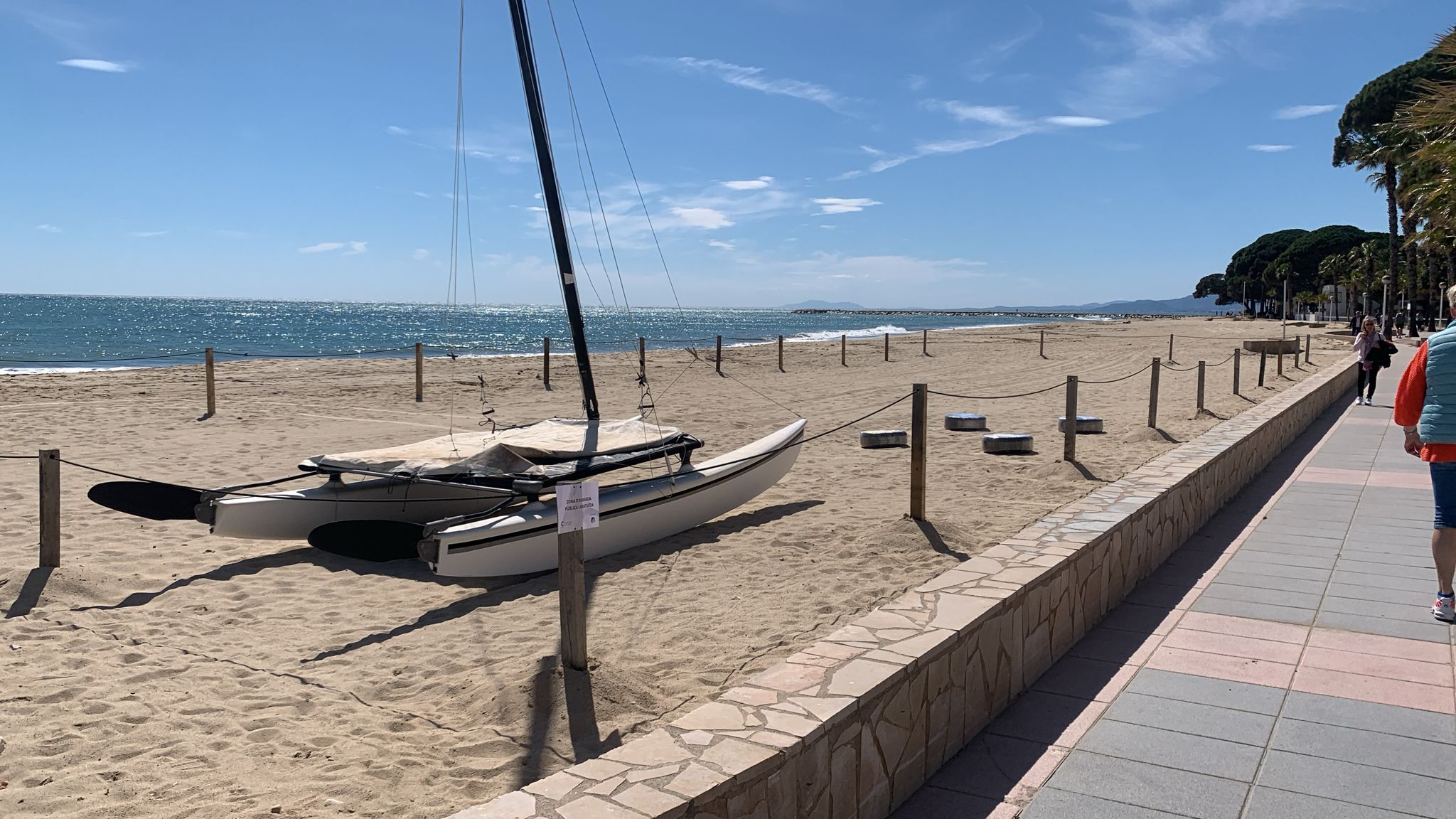 Varada en playa